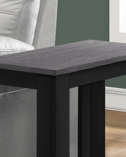 22" Deep Taupe End Table With Shelf