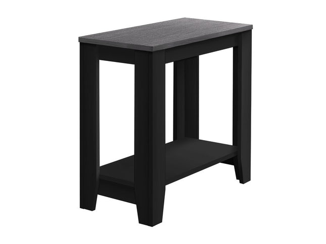 22" Deep Taupe End Table With Shelf