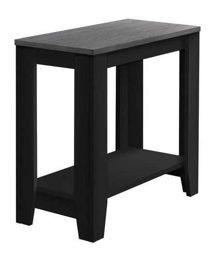 22" Deep Taupe End Table With Shelf