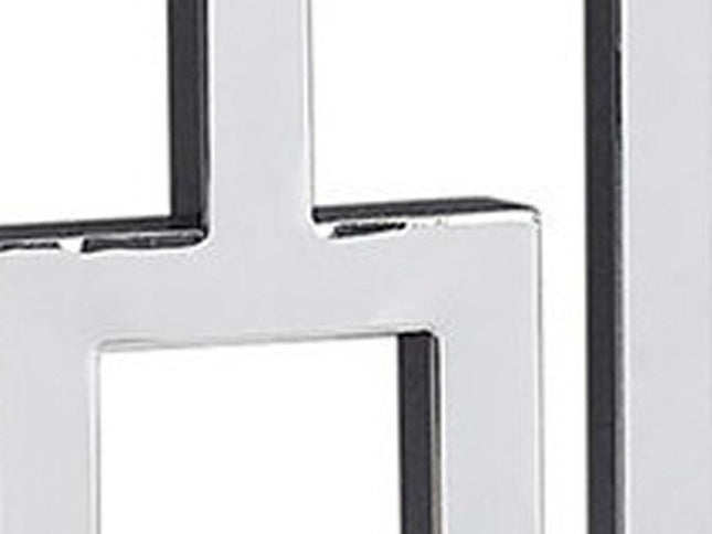 47" White Floor Shelf Console Table With Storage