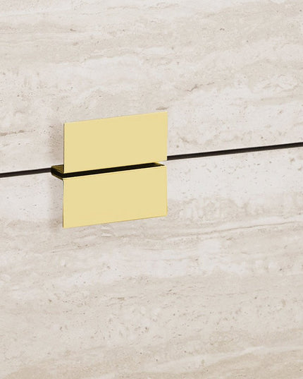 24" Gold And Beige End Table With Two Drawers