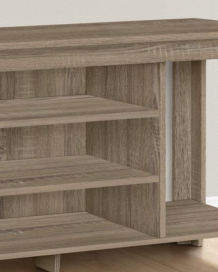 48" Dark Brown Open shelving TV Stand