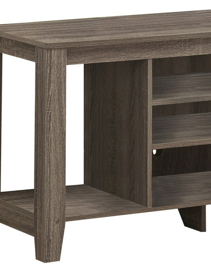 48" Dark Brown Open shelving TV Stand