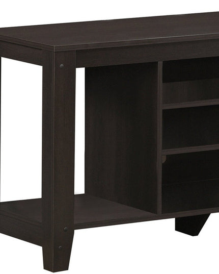 48" Dark Brown Open shelving TV Stand