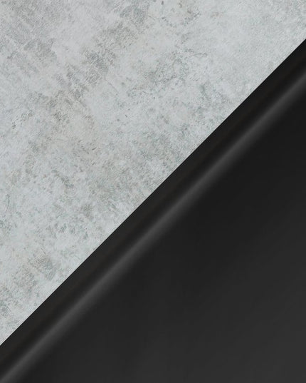 24" Black And Gray Wood And Metal End Table With Drawer