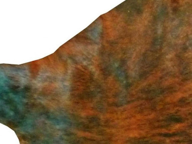 6' X 7' Brown And White Cowhide Handmade Area Rug