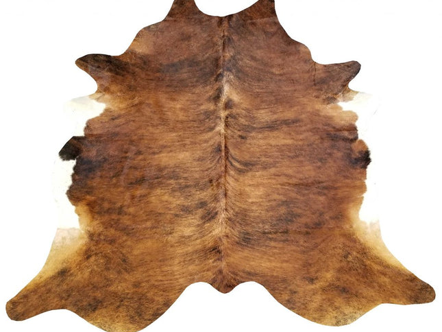 6' X 7' Black Cowhide Handmade Area Rug