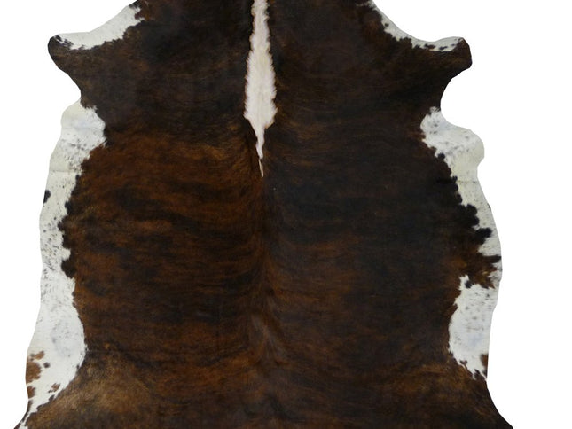 6' X 7' Black Cowhide Handmade Area Rug