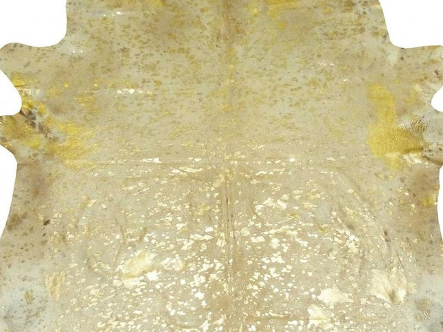 6' X 7' Black Cowhide Handmade Area Rug