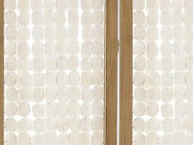 71" Clear Folding Three Panel Screen Room Divider