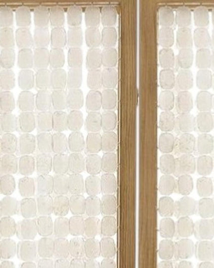 71" Clear Folding Three Panel Screen Room Divider