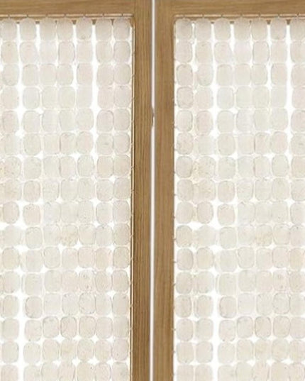 71" Clear Folding Three Panel Screen Room Divider