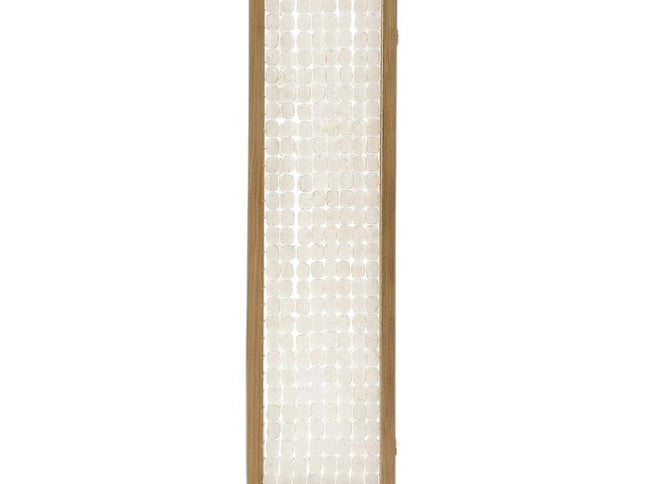 71" Clear Folding Three Panel Screen Room Divider