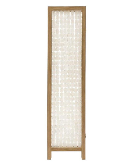 71" Clear Folding Three Panel Screen Room Divider