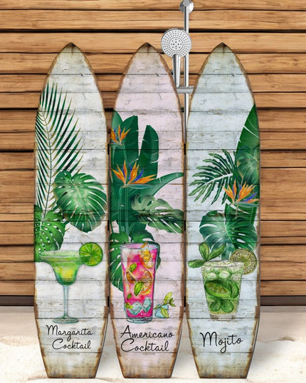 71" Green Solid Wood Folding Three Panel Screen Room Divider