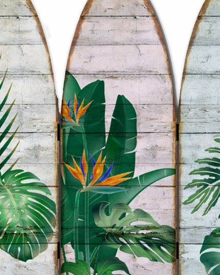 71" Green Solid Wood Folding Three Panel Screen Room Divider