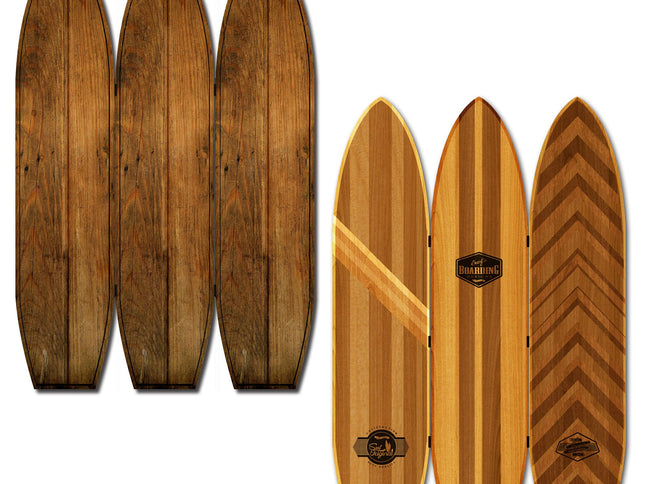 71" Brown Solid Wood Folding Three Panel Screen Room Divider