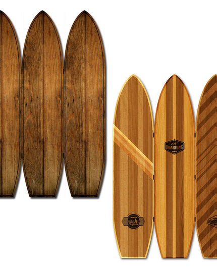 71" Brown Solid Wood Folding Three Panel Screen Room Divider