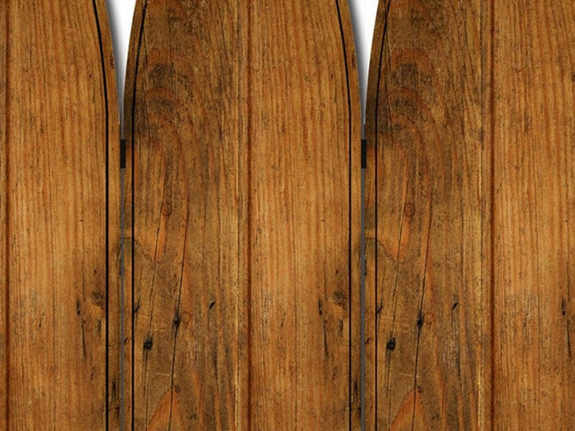 71" Brown Solid Wood Folding Three Panel Screen Room Divider