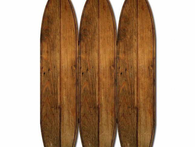 71" Brown Solid Wood Folding Three Panel Screen Room Divider