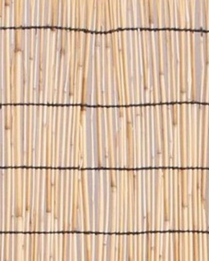 67" White and Natural Manufactured Wood Folding Three Panel Screen Room Divider