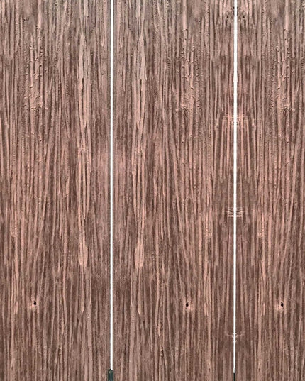 84" Brown Folding Four Panel Screen Room Divider