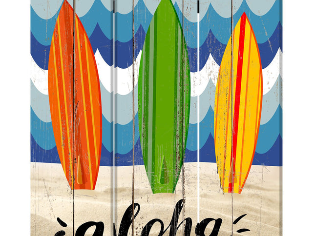 72" Blue and White Canvas Folding Three Panel Screen Room Divider