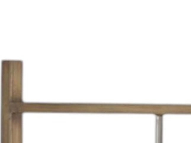 72" Brown Iron Folding Three Panel Screen Room Divider