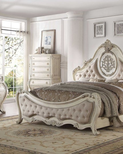 23" Off White Solid Wood Nine Drawer Double Dresser