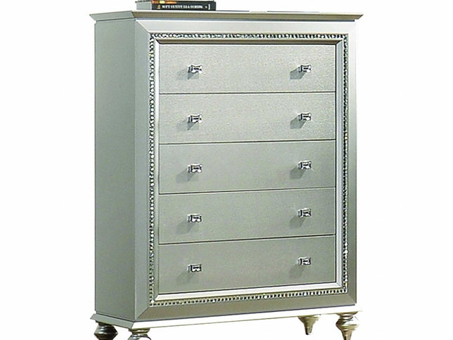 18" Champagne Five Drawer Standard Chest