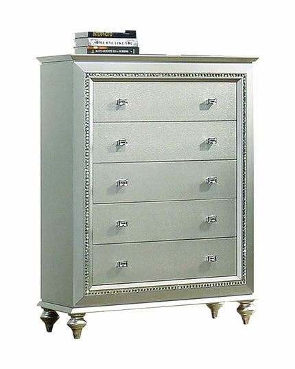 18" Champagne Five Drawer Standard Chest