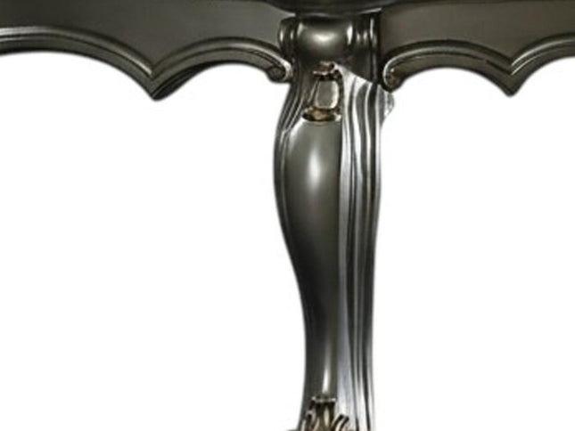 47" Platinum Solid Wood Free Form Coffee Table