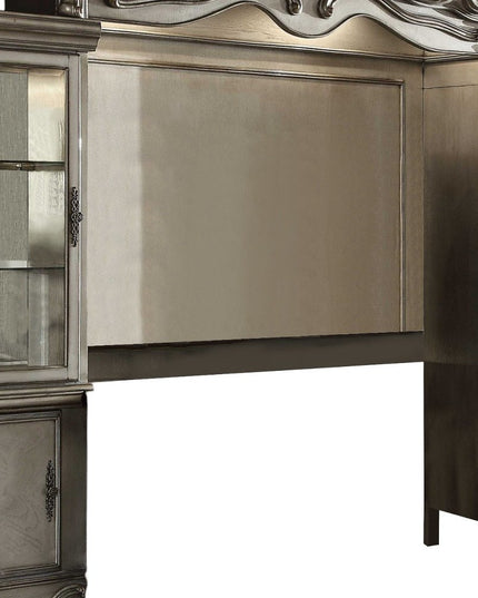 118" Platinum Solid Wood Floating Mount Entertainment Center