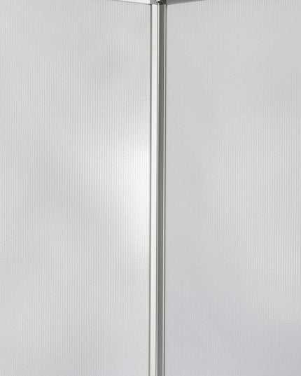 71" White Iron Folding Three Panel Screen Room Divider