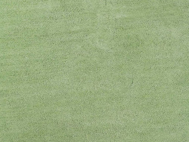 6' Green Shag Hand Woven Round Rug