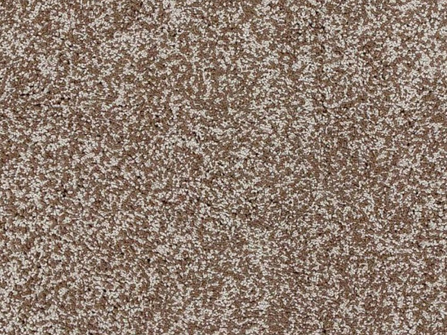 8' Beige And Brown Abstract Hand Woven Round Rug