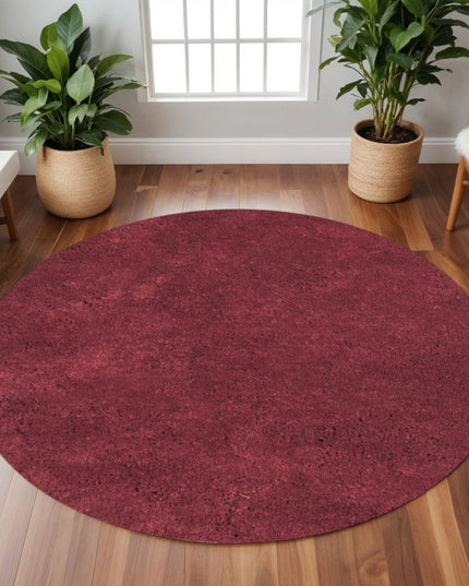 9' X 13' Polyester Red Area Rug