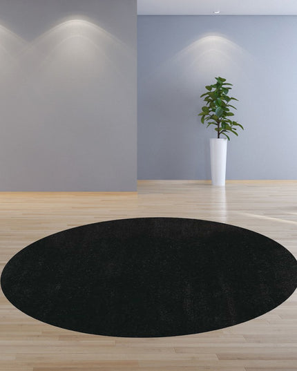 8' X 10' Espresso Shag Hand Woven Area Rug