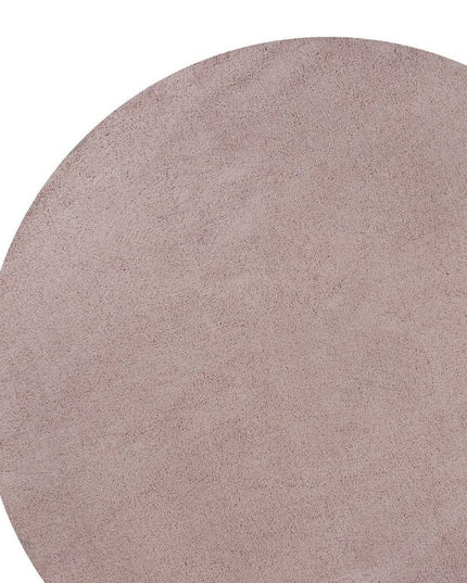 8' Pink Hand Woven Round Rug