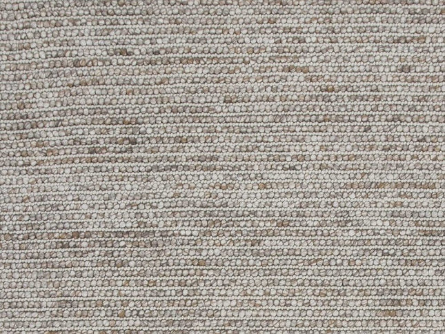 7' X 9' Natural Wool Hand Woven Area Rug