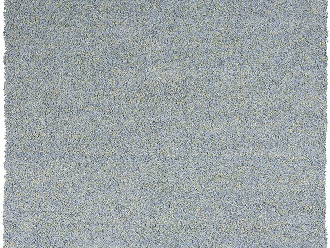 8' X 11' Blue Shag Hand Woven Area Rug