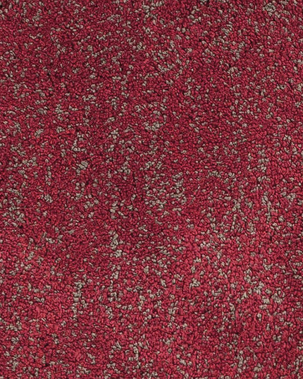 9' X 13' Red Shag Hand Woven Area Rug