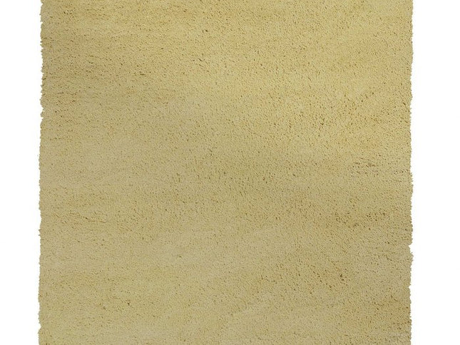 8' Canary Yellow Hand Woven Round Rug