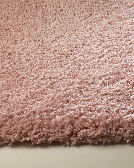 8' Pink Hand Woven Round Rug