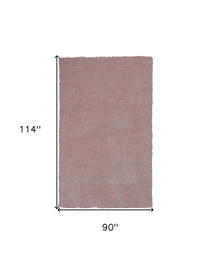 8' Pink Hand Woven Round Rug