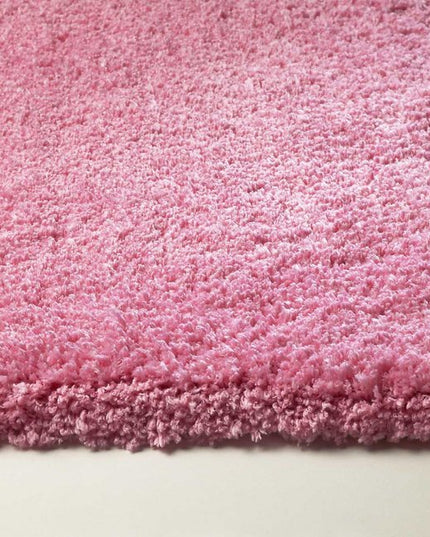 8' Hot Pink Hand Woven Round Rug