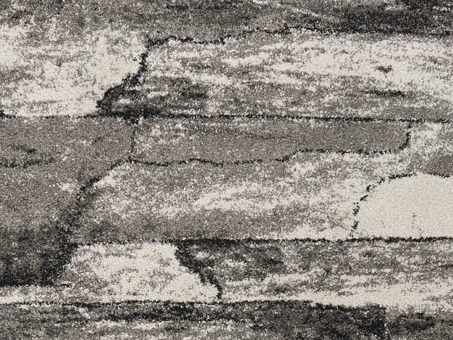 8' X 11' Gray Abstract Area Rug