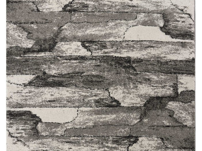 8' X 11' Gray Abstract Area Rug