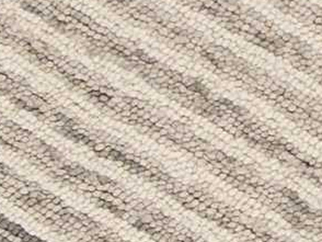 5' X 7' Sand And Beige Wool Geometric Hand Tufted Area Rug