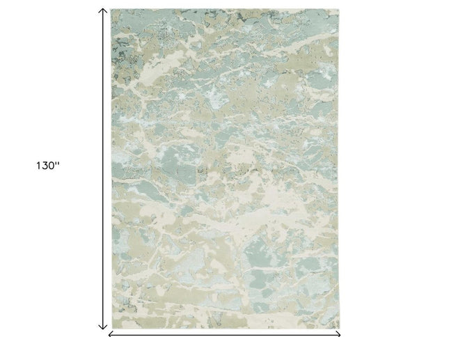 8' X 11' Sand Abstract Area Rug